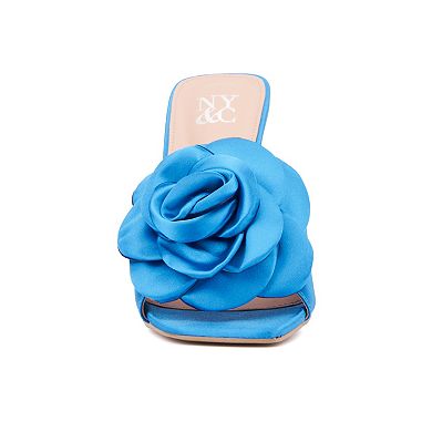 New York & Company Women's Gardenia Slide Heels
