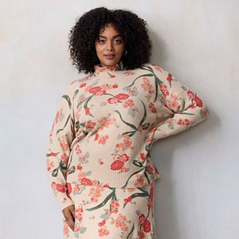 Plus Size LC Lauren Conrad Mockneck Pullover Sweater