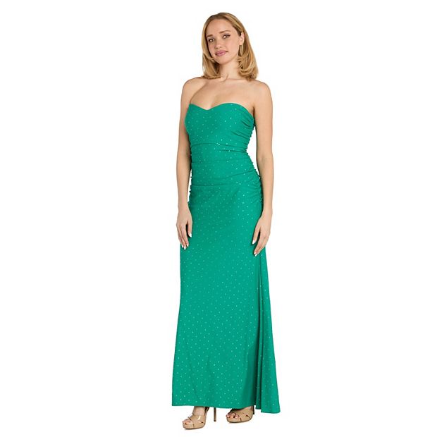 Morgan & Co 19016 Evening Long Formal Fitted Prom Dress - Jade / 15