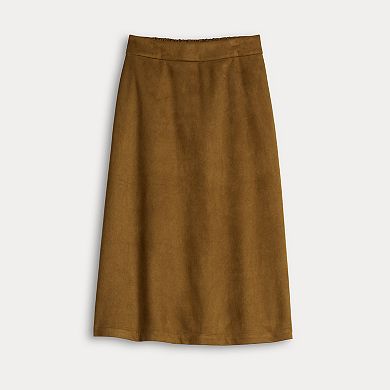Petite LC Lauren Conrad Semi Circular Midi Skirt