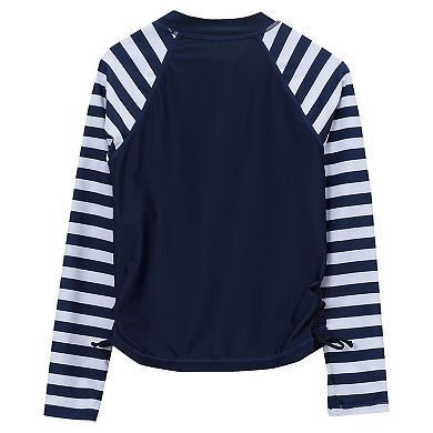 Toddler & Girls 4-16 Lands' End Long Sleeve Zip Front Swim Rash Guard