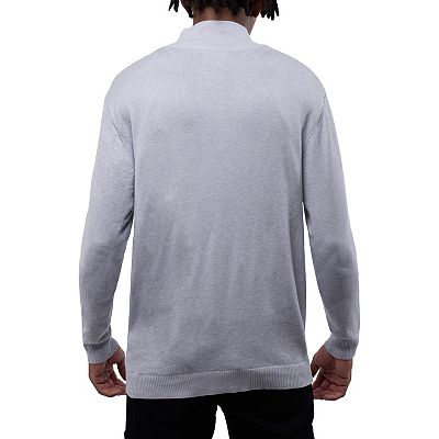 Men's Full Zip Mock Neck Sweater