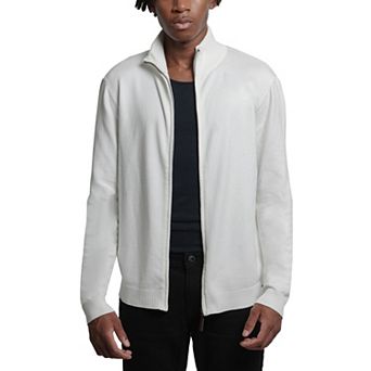 Men's Full Zip Mock Neck Sweater