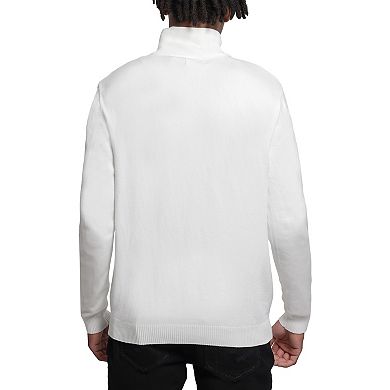 Men's Quarter Zip Mock Neck Sweater