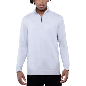 Men's Quarter Zip Mock Neck Sweater