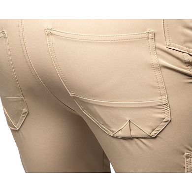 Men's Woven Finished Flex Waist Cargo Pocket Hybrid Joggers