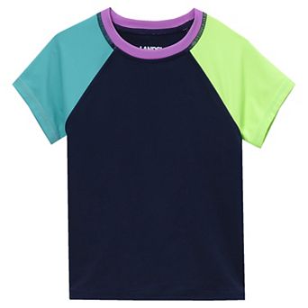Toddler & Girls 8-16 Lands' End Short Sleeve Swim Rash Guard