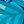Blue Palm Print