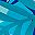 Blue Palm Print