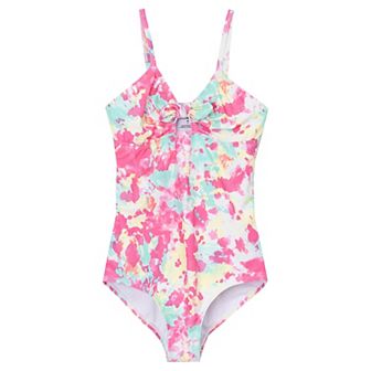 Toddler & Girls 4-16 Lands' End Cutout One-Piece Swimsuit