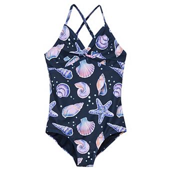 Toddler & Girls 4-16 Lands' End Front Twist One-Piece Swimsuit