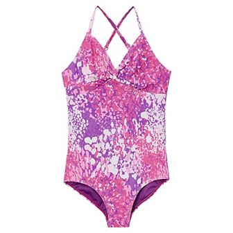 Toddler & Girls 4-16 Lands' End Front Twist One-Piece Swimsuit