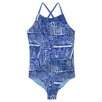 Toddler & Girls 4-16 Lands' End Reversible One-Piece Swimsuit