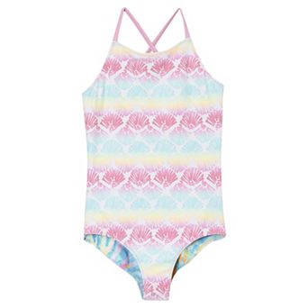 Toddler & Girls 4-16 Lands' End Reversible One-Piece Swimsuit
