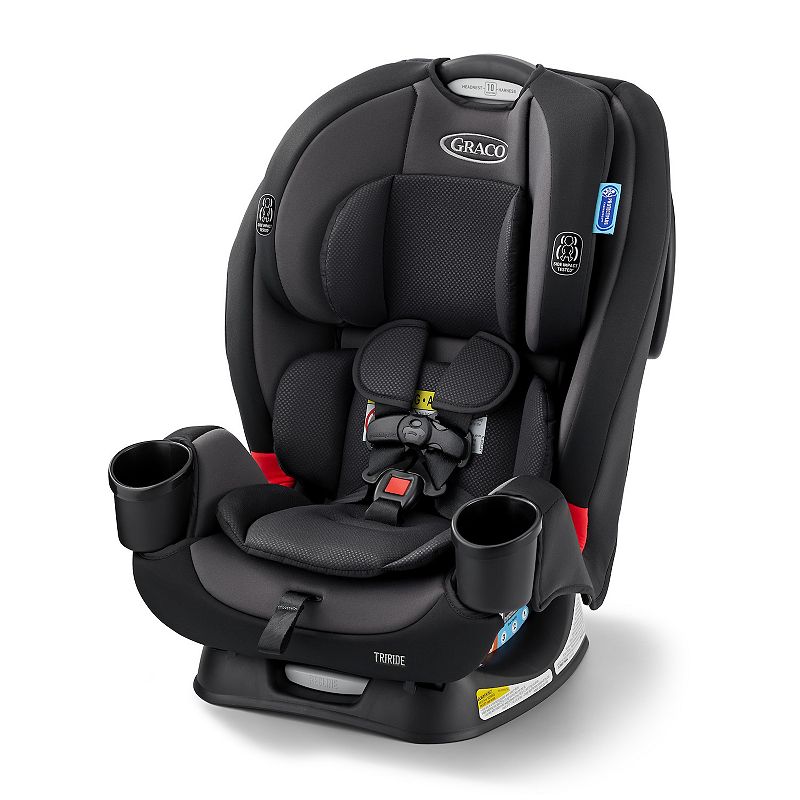 Graco TriRide 3-in-1 Convertible Car Seat - Kipling: Forward or Rear Facing, Includes Cup Holder, Metal and Plastic, 17.2 lbs