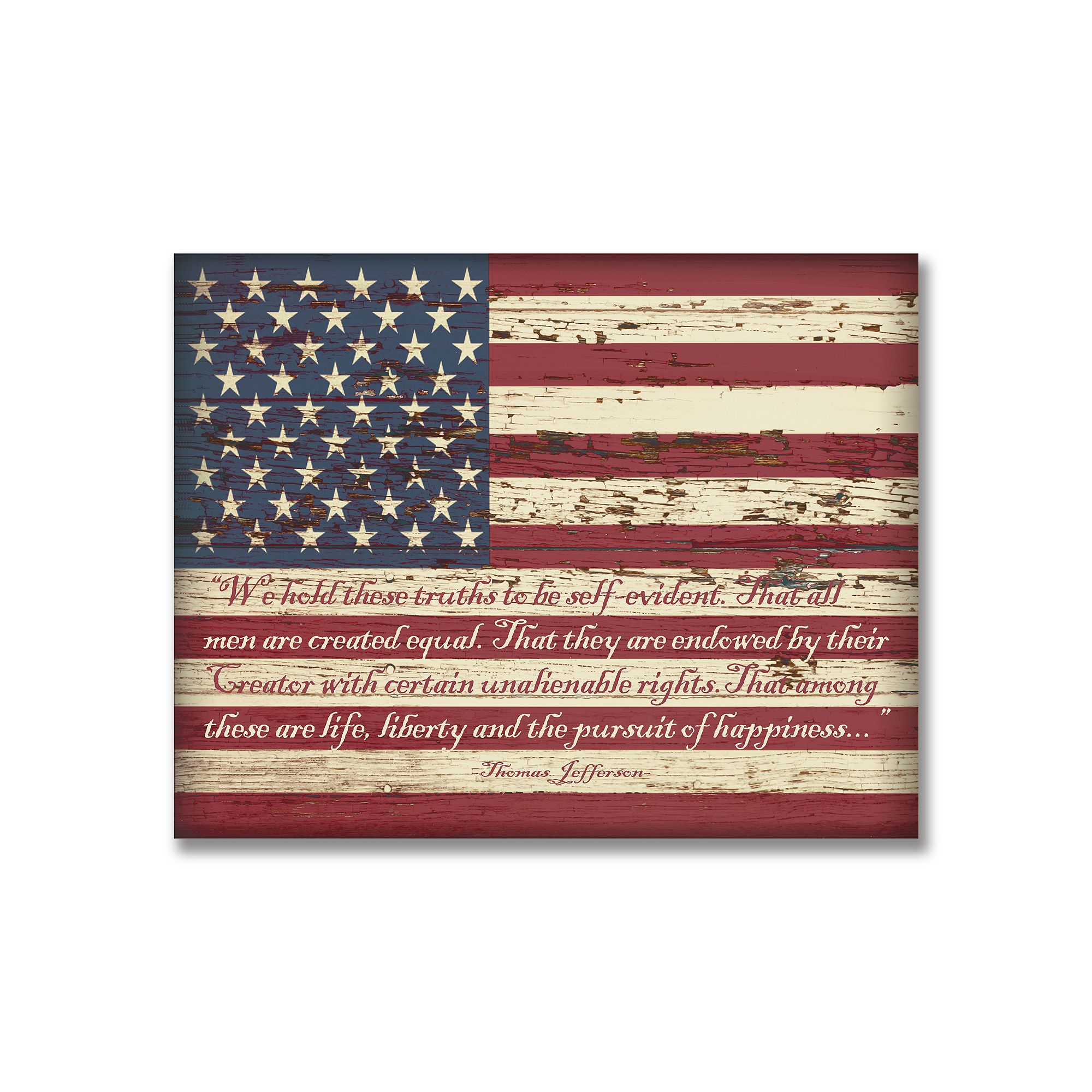 American Flag Wall Art, Multicolor