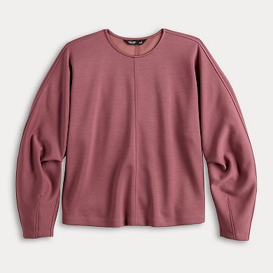 Women's Simply Vera Vera Wang Crewneck Seamed Sweatshirt