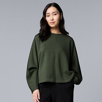 Women's Simply Vera Vera Wang Crewneck Seamed Sweatshirt