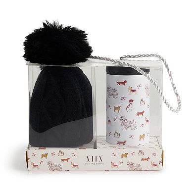 Women's Collection XIIX Dog & Bows Cup & Beanie Set