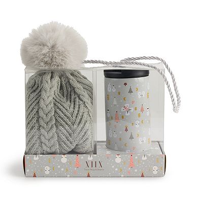 Women's Collection XIIX Dog & Bows Cup & Beanie Set