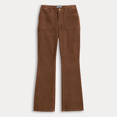 Women's Draper James Patch Pockets Corduroy Baby Boot Leg Pants