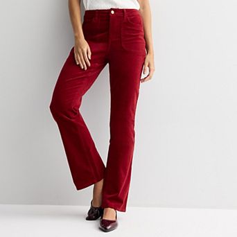 Women's Draper James Patch Pockets Corduroy Baby Boot Leg Pants