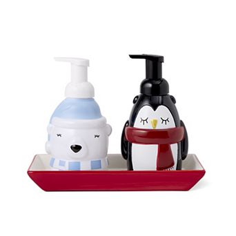 MAISON DE BASE Polar Bear & Penguin Caddy Hand Soap 2 pc Set