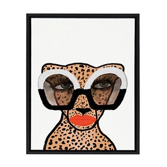 Sylvie Cheetah 4 Framed Canvas By Kendra Dandy