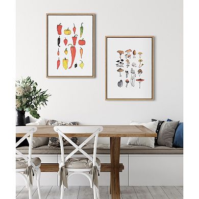 Sylvie Peppers Framed Canvas by Viola Kreczmer