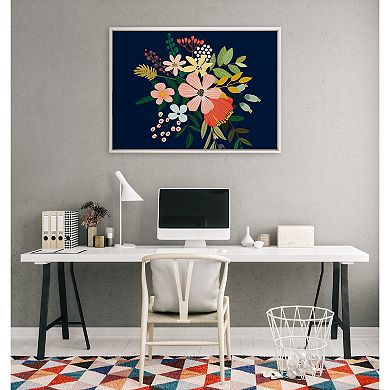 Sylvie Floralis C Framed Canvas by Mia Charro