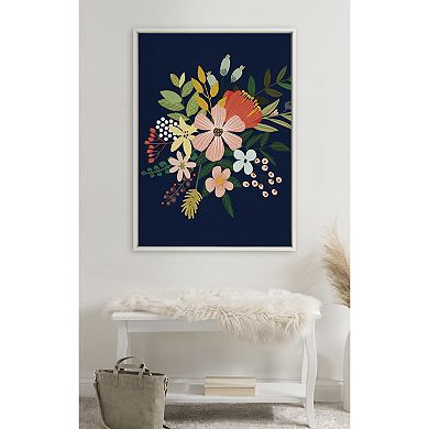 Sylvie Floralis C Framed Canvas by Mia Charro