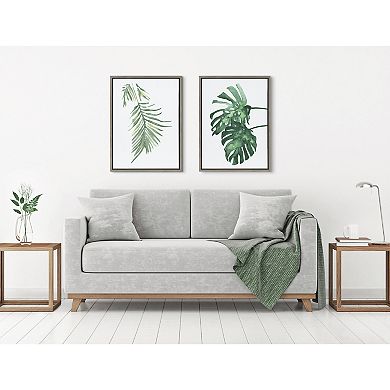Sylvie Palm Leaf Framed Canvas by Viola Kreczmer