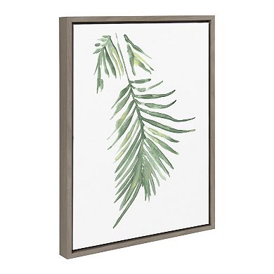 Sylvie Palm Leaf Framed Canvas by Viola Kreczmer