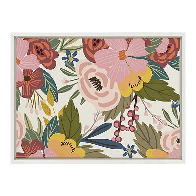 Sylvie Softly Framed Canvas by Mia Charro