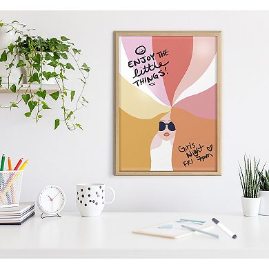 Blake Rainbow Girl Framed Printed Glass by Dominique Vari 18x24