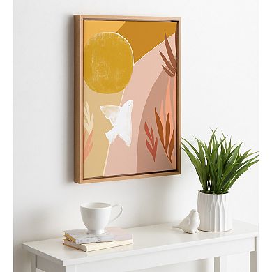 Sylvie Sunrise Dove Framed Canvas by Kate Aurelia Holloway