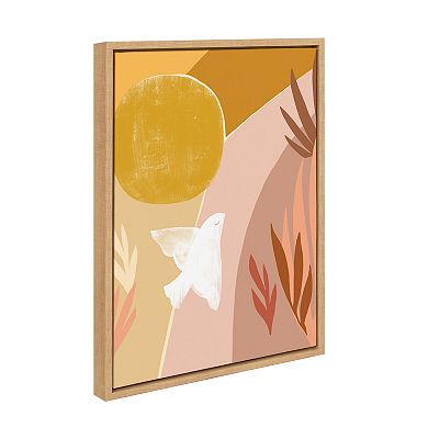 Sylvie Sunrise Dove Framed Canvas by Kate Aurelia Holloway
