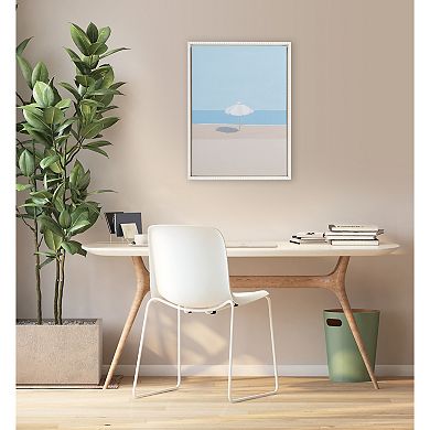 Sylvie Beaded Throwing Shade Framed Canvas by Rachel Dowd