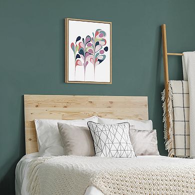 Sylvie Abstract Floral Framed Canvas by Apricot and Birch