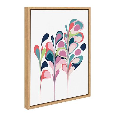 Sylvie Abstract Floral Framed Canvas by Apricot and Birch