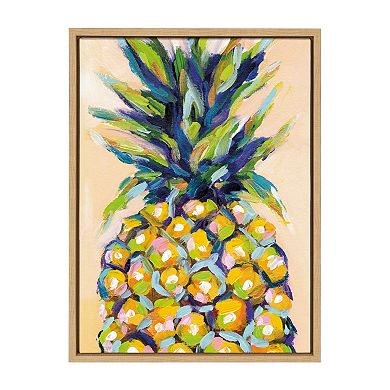 Sylvie Pineapple Study No 2 Framed Canvas by Rachel Christopoulos