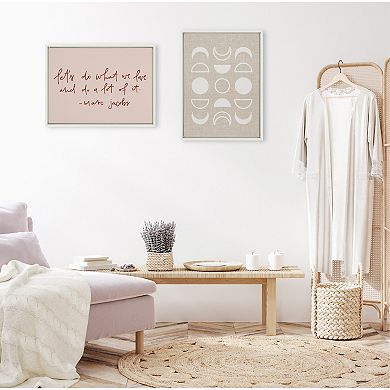 Sylvie Do What We Love Framed Canvas by Maja Tomljanovic