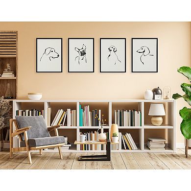Sylvie 1023 Dachshund Framed Canvas by Teju Reval of SnazzyHues