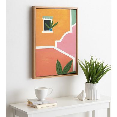 Sylvie Village Walls Framed Canvas By Teju Reval