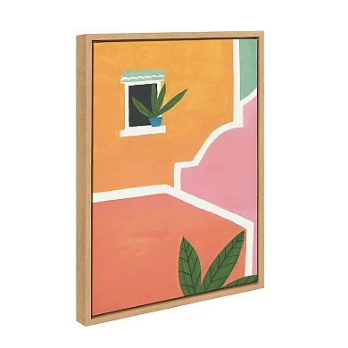 Sylvie Village Walls Framed Canvas By Teju Reval