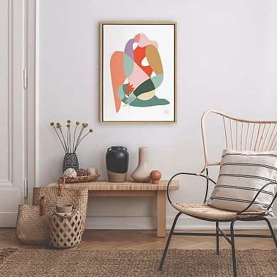 Sylvie My Body Framed Canvas by Maggie Stephenson