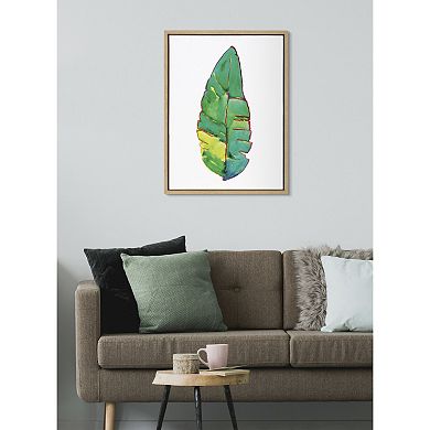 Sylvie Banana Leaf Framed Canvas by Viola Kreczmer