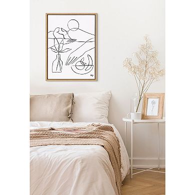 Sylvie Summer Lines 10 Framed Canvas by Maggie Stephenson