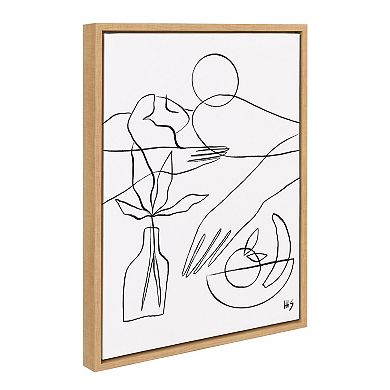 Sylvie Summer Lines 10 Framed Canvas by Maggie Stephenson