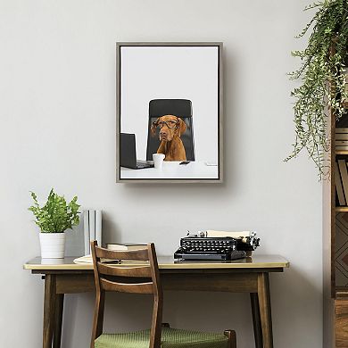 Sylvie I’m Diane. VP of Engineering Framed Canvas by The Creative Bunch Studio